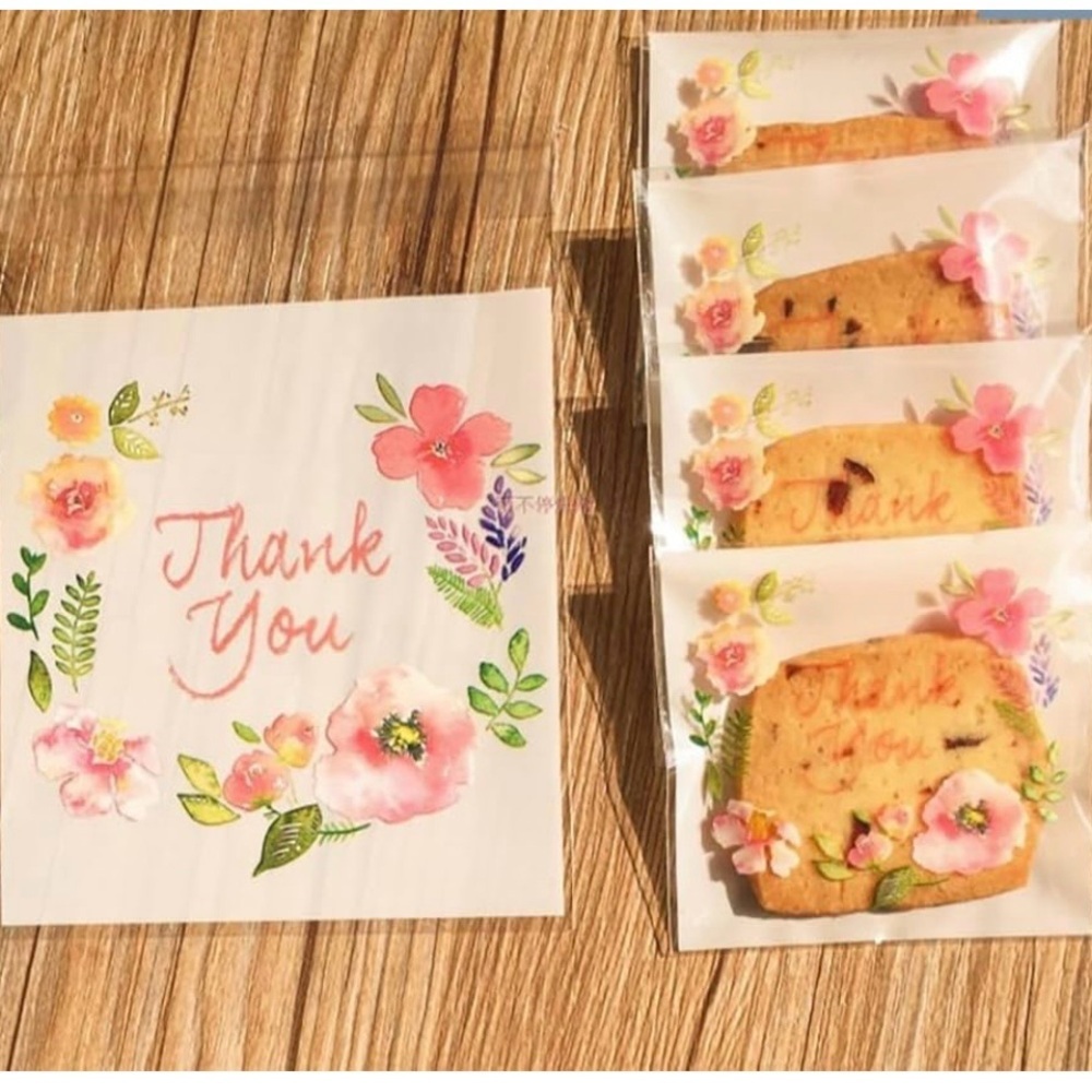Bundle Self Adhesive Bags “Thank You “ and Roll Sticker 300pc - Picture 4 of 13